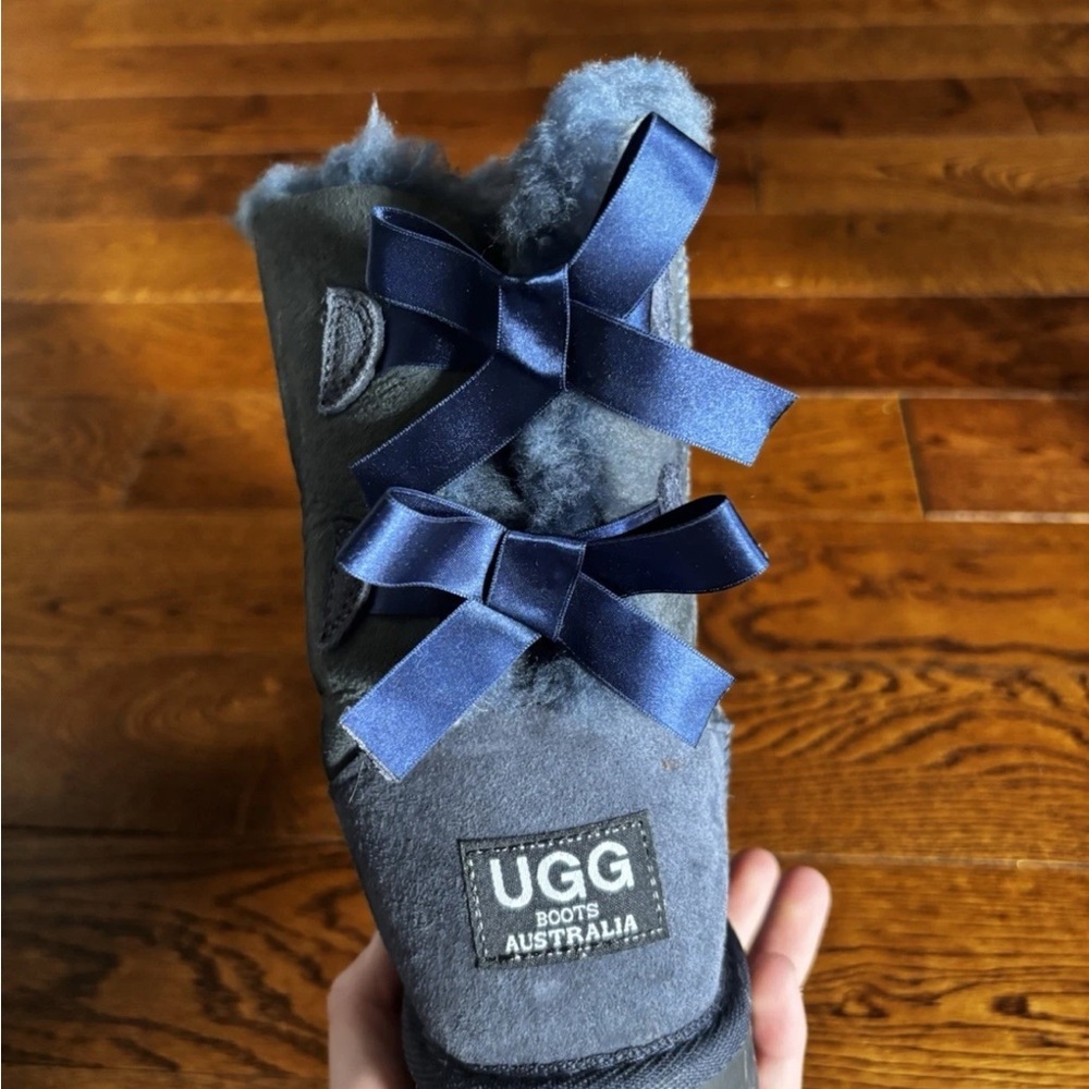 UGG Blue Fluffy Boots